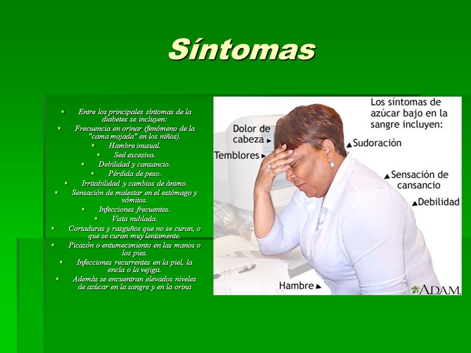 sensación de cansancio diabetes